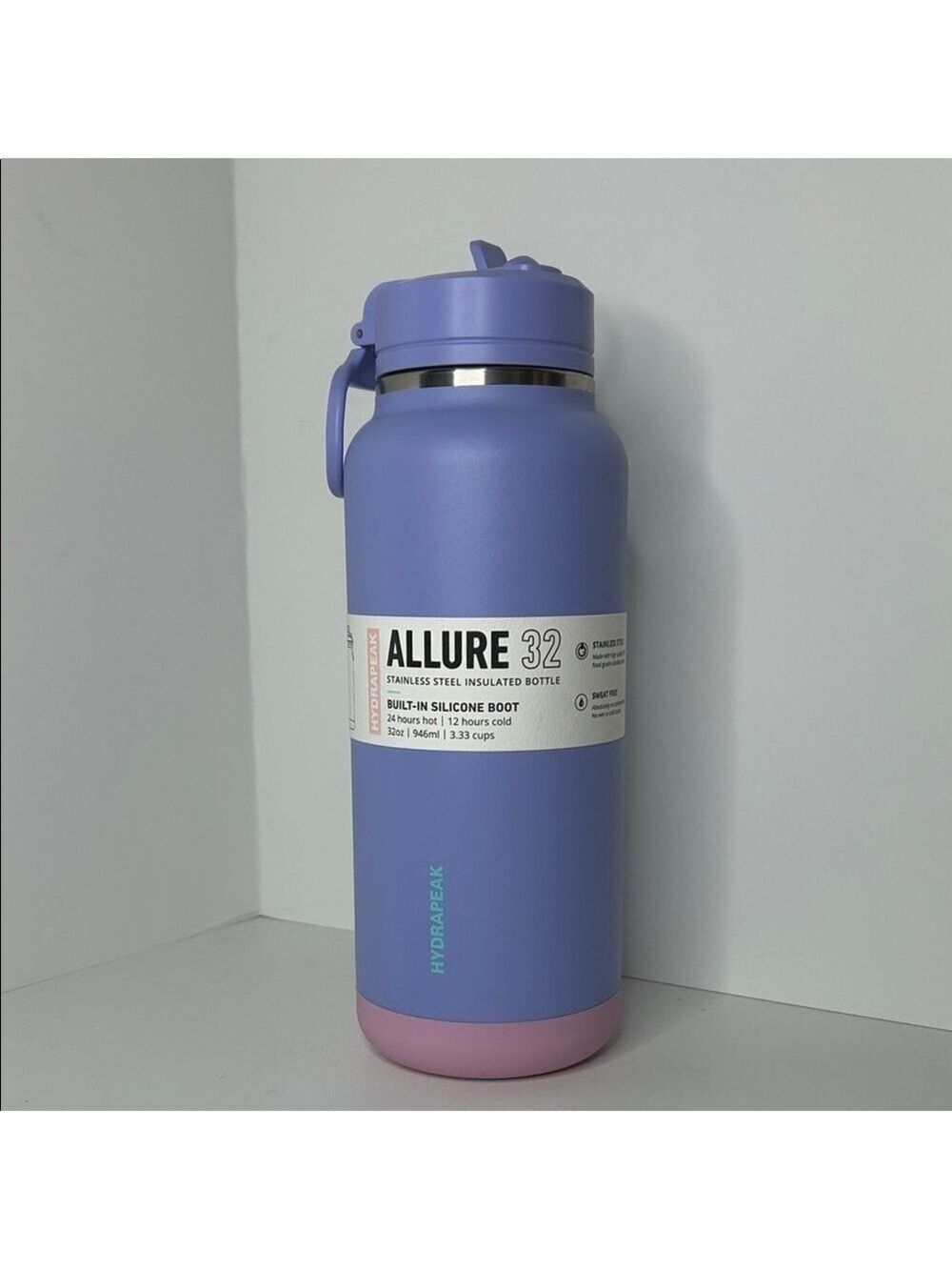 Allure 32 oz Lavender and Pink Insulated Bottle